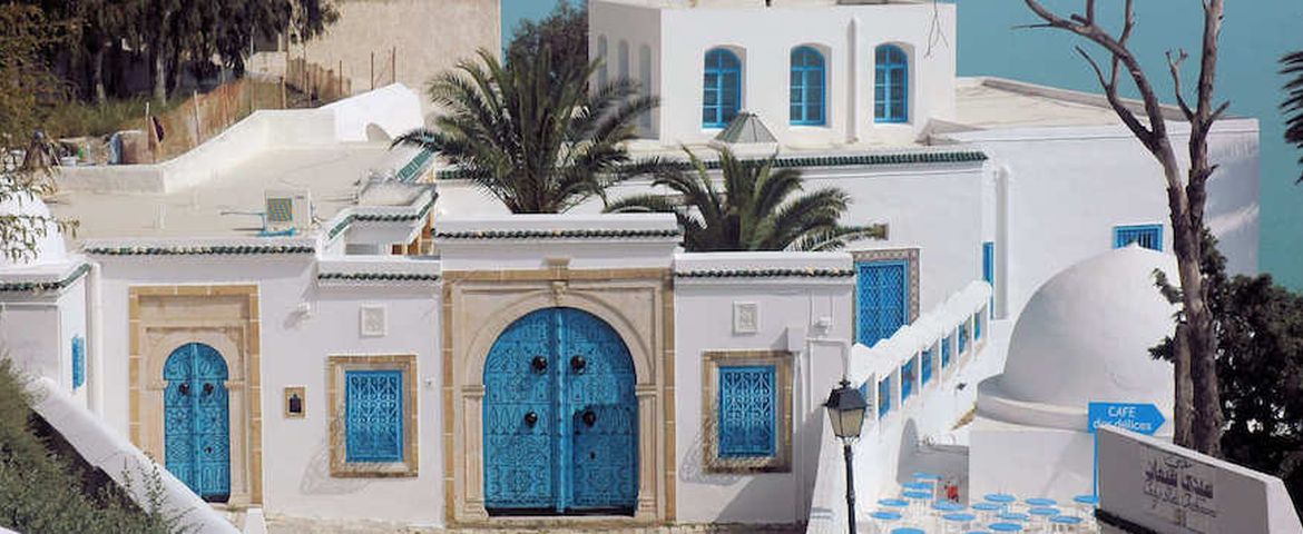 Panorâmica de Cartago, os Souqs, a Medina e Sidi Bou Said